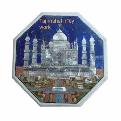 Taj Mahal Inlay Work Table Top