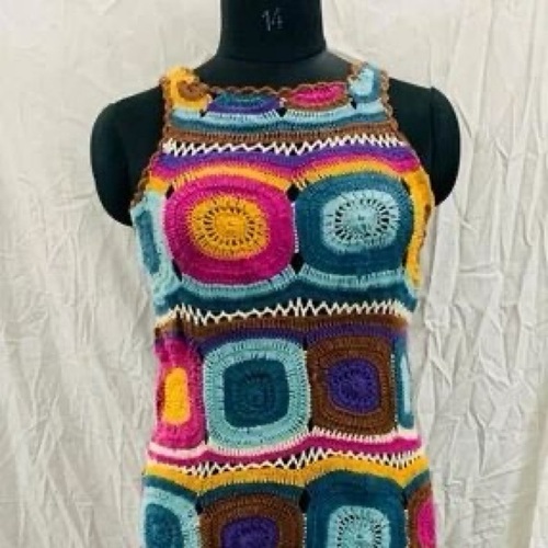 Crochet dress beach wear