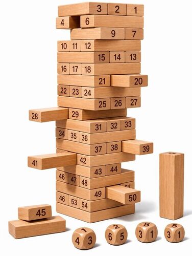 Kids Wooden Building Blocks Games
