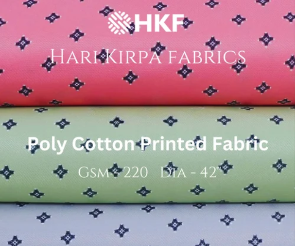 Poly Cotton Printed Fabric