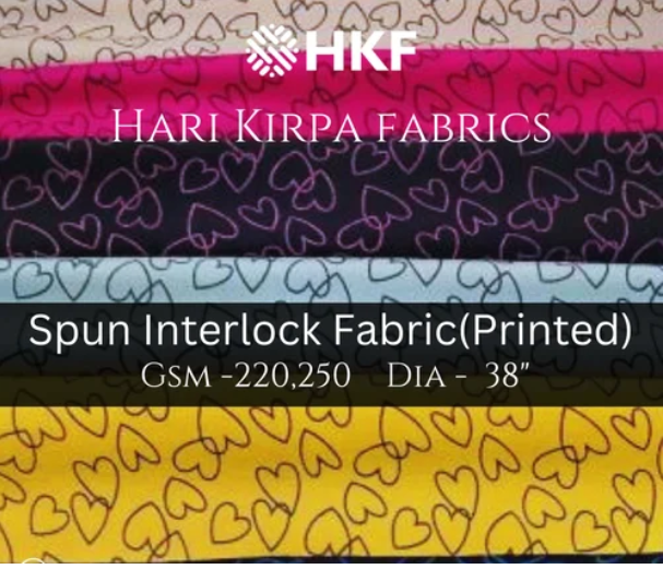 Spun Interlock Fabric(printed)