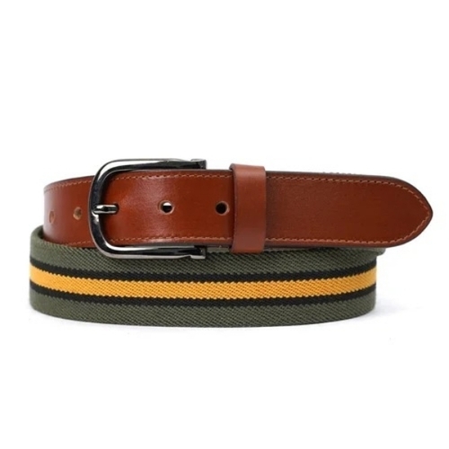 Men Grain Leather Belt