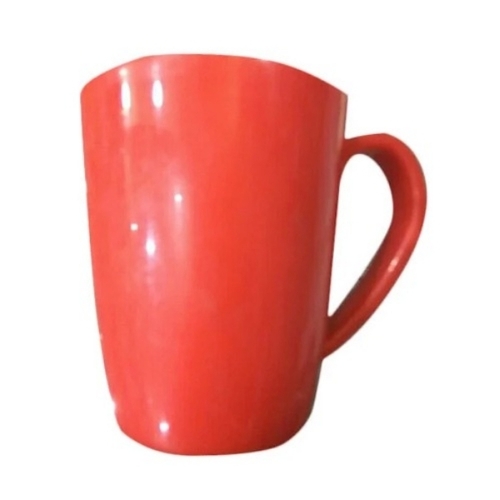 Ceramic red colour cup 