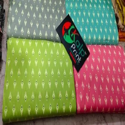 Cotton Flex Embroidered Fabric - Lightweight Multicolor Cotton, Machine Washable | All Seasons Garment Use
