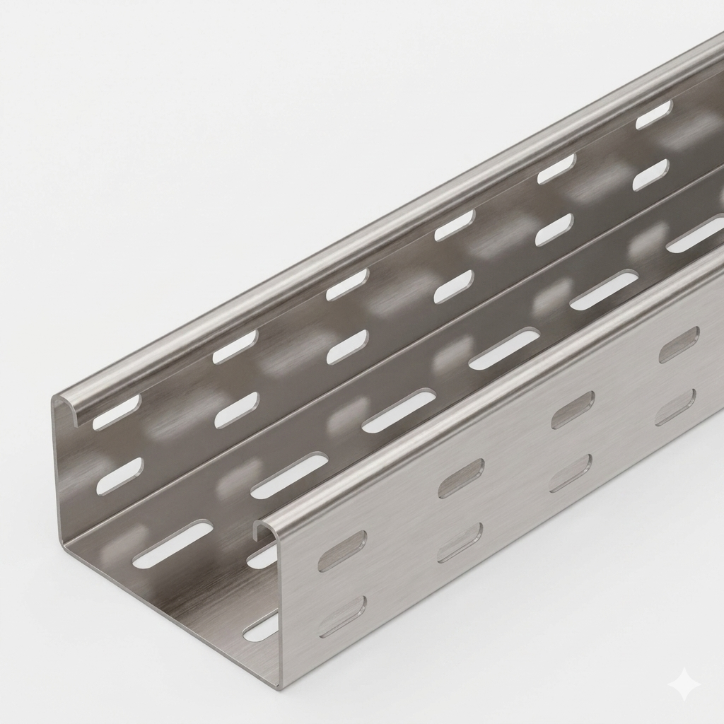 Perforated Cable Tray - Conductor Material: Iron