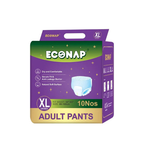 Xl Econap Adult Diapers - Application: Incontinence
