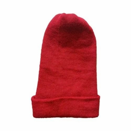 Kids Red Woolen Cap