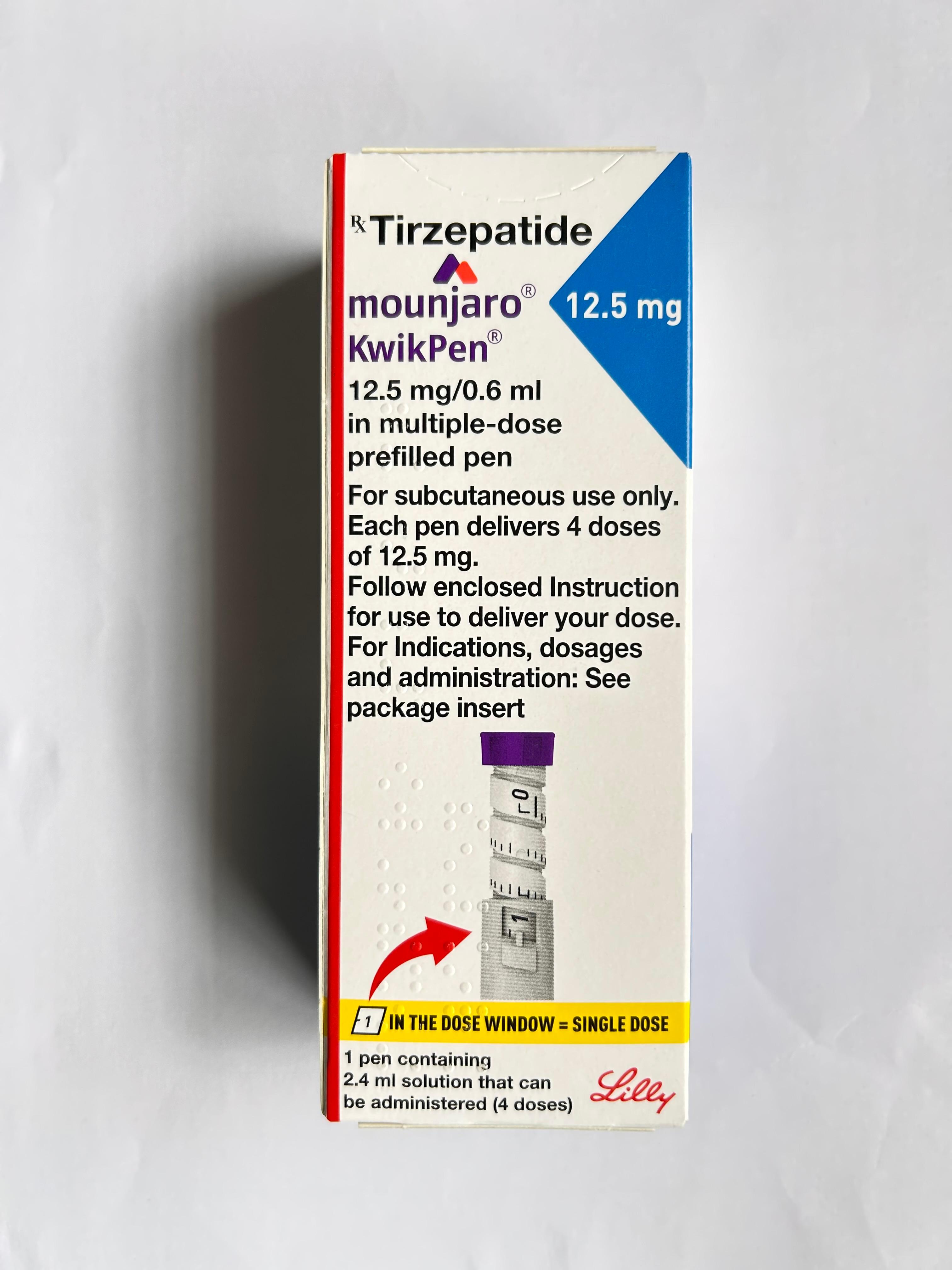 Tirzepatide Prefilled Pen 12.5Mg/0.6Ml - Dosage Form: Liquid