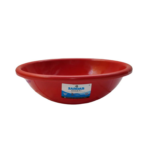 15 Inch Sardar Shakti Nidhi Plastic Ghamela - Color: Red