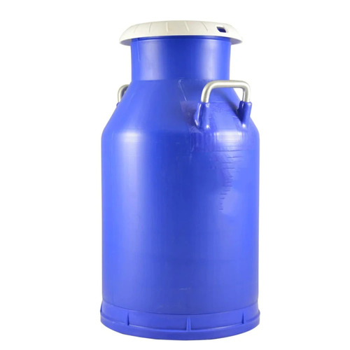 20 Liter Plastic Milk Storage Can - Plastic 20 L Blue & White Rigid Leak Protection Flip Top Cap Handle