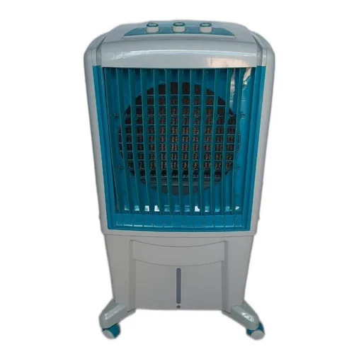 Fexil Star Phantom Tower 16 Inch Air Cooler - Plastic, 80 Litre, White Blue | Honeycomb Cooling Pads, Energy-Efficient, Tower Design