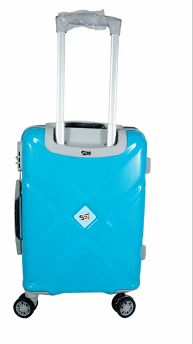 Light Blue Travel Trolley Bags