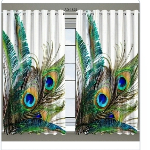 Printed Curtain - Polyester, All Sizes, Multi Color | Soft Fabric, Light Control, Privacy Protection, Modern Pattern