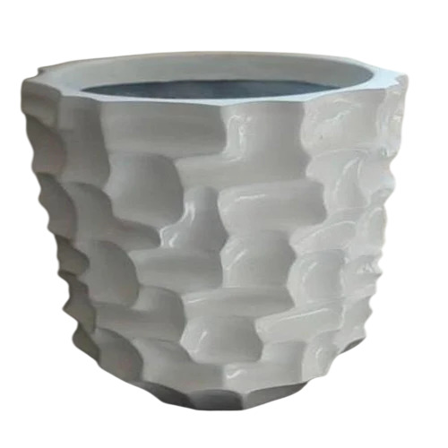 300 mm FRP Planter - FRP, 300 mm, White | Lightweight, Sturdy, Weather Resistant Finish