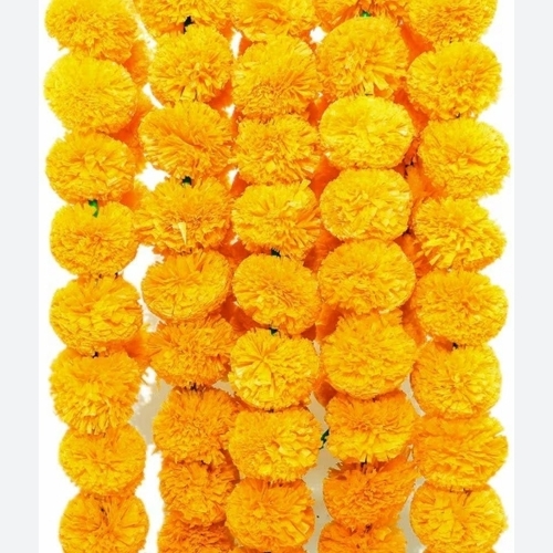Artificial Yellow Marigold Flower