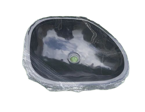 Black Bathroom Stone Basin