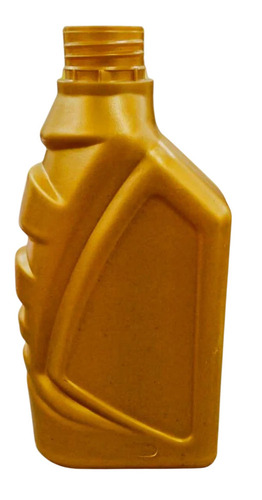 Golden Empty Plastic Lubricant Bottles