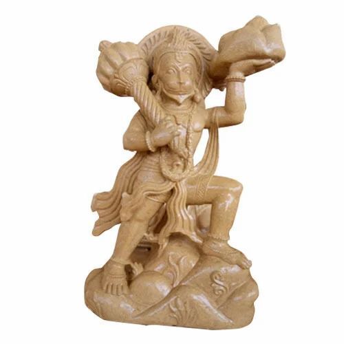 Hanuman Golden Marble Statue