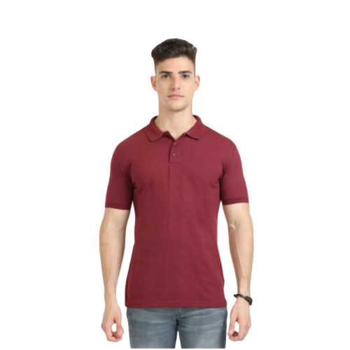 Maroon Stylist Polo T Shirt