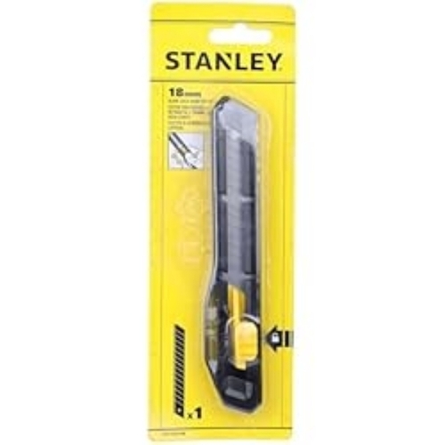 Stanley Stht10323-800 18 Mm Plastic Slide Lock Snap-Off Knife, Yellow & Black