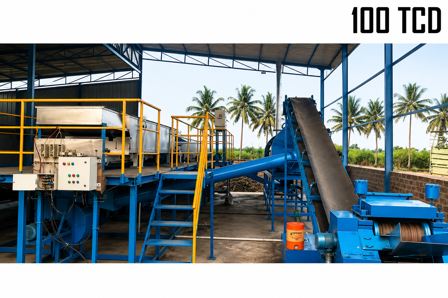 100 Tcd Fully Automatic Jaggery Plant - Color: Silver