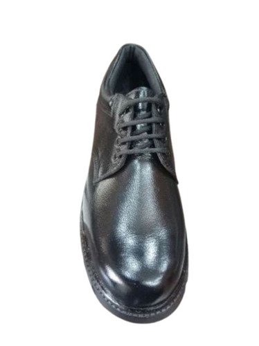 Black Safety Shoes - PVC Material, Size 8, Black, Lace Closure | Water Resistant, Oil Resistant, Chemical Resistant, Anti-Static Toe
