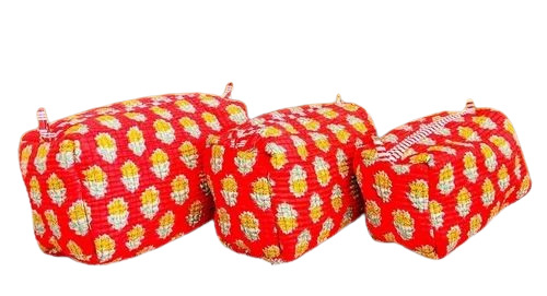Block Printed Cotton Quilted Tote Bags