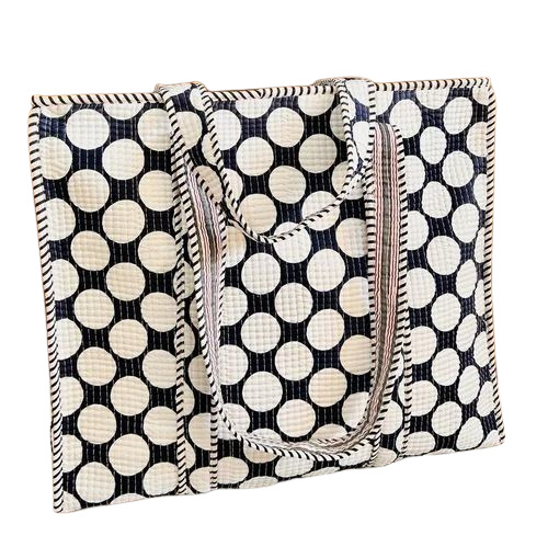 Cotton Quilted Tote Bag