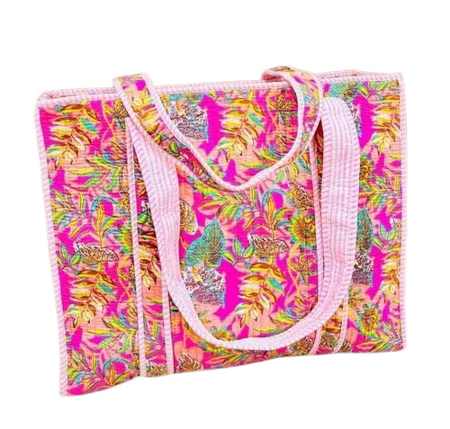 Designer Quilted Cotton Tote Bag