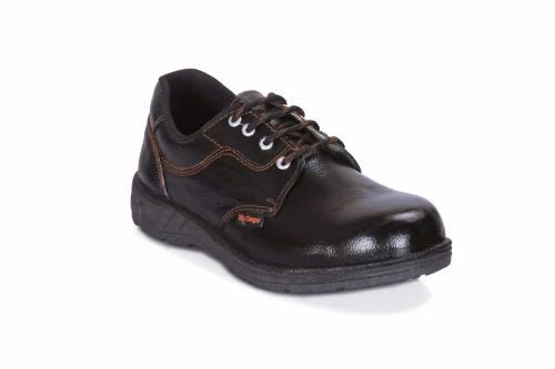 Leather Black Safety Shoes