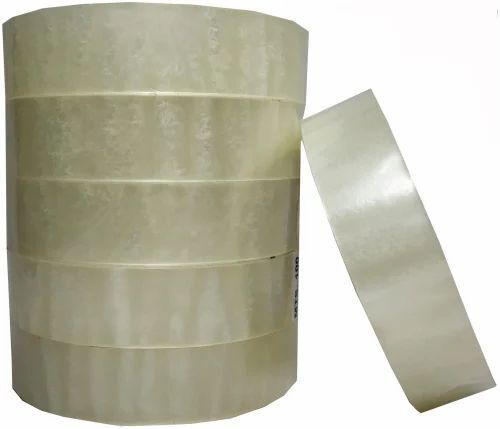 1 Inch Self Adhesive Tapes - BOPP Plastic, 60m, Plain Color | Single Side Pressure Sensitive, Fine Finished, Durable