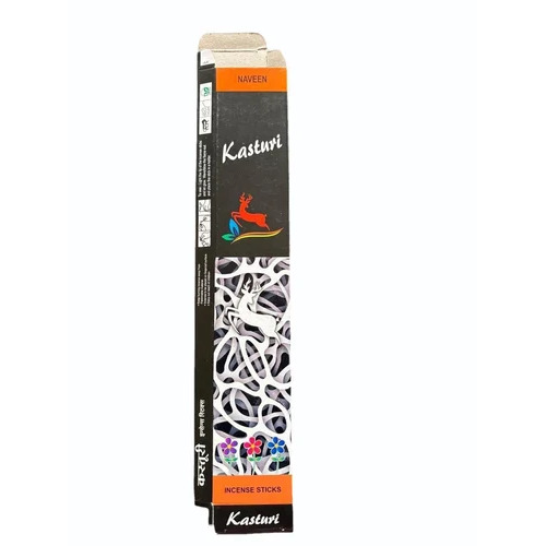 100gm Kasturi Incense Stick - Wood, 25 cm Length, 20 Min Burn Time | Soothing Aroma, Daily Worship, Meditation