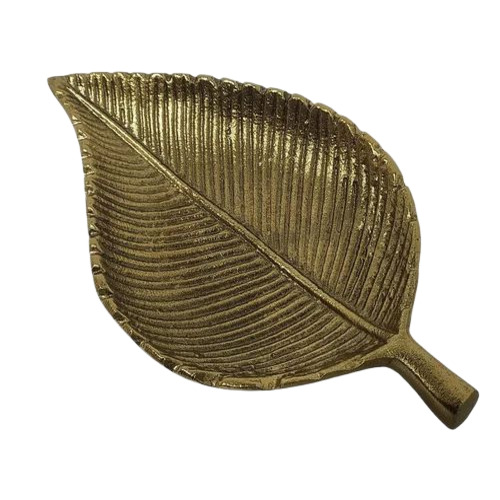 9 Inch Aluminium Leaf Serving Tray