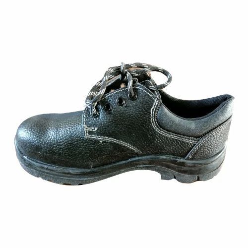 Black Leather Safety Shoes