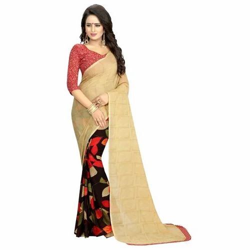 Chiffon Georgette Designer Saree