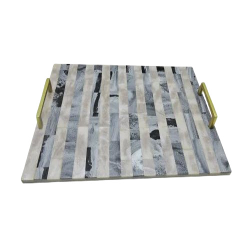 Resin Serving Tray With Handle
