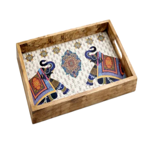 Stylish Wooden Serving Tray