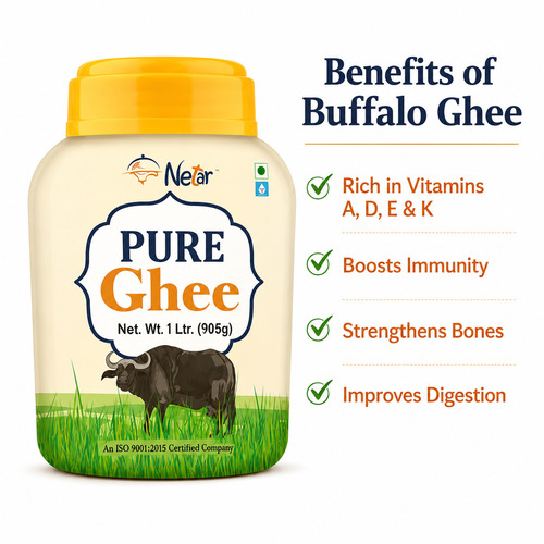 1 L Pure Desi Buffalo Ghee