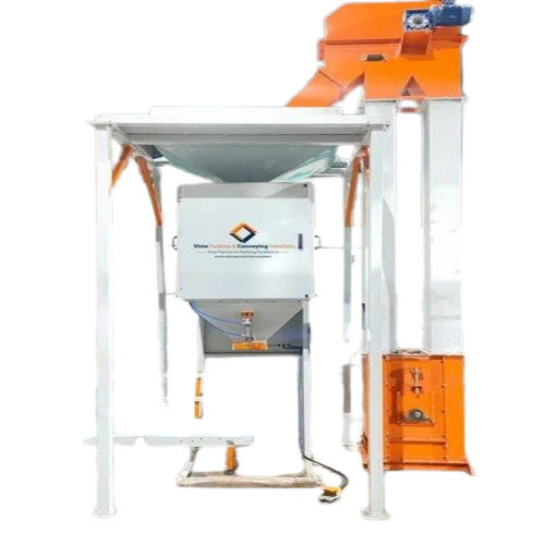 Fertilizer Bagging And Packaging Machines - Steel, Silver, 2HP, 415V, 500 Pouches/Hour | Semi-Automatic, Granules, HDPE or Paper Bags