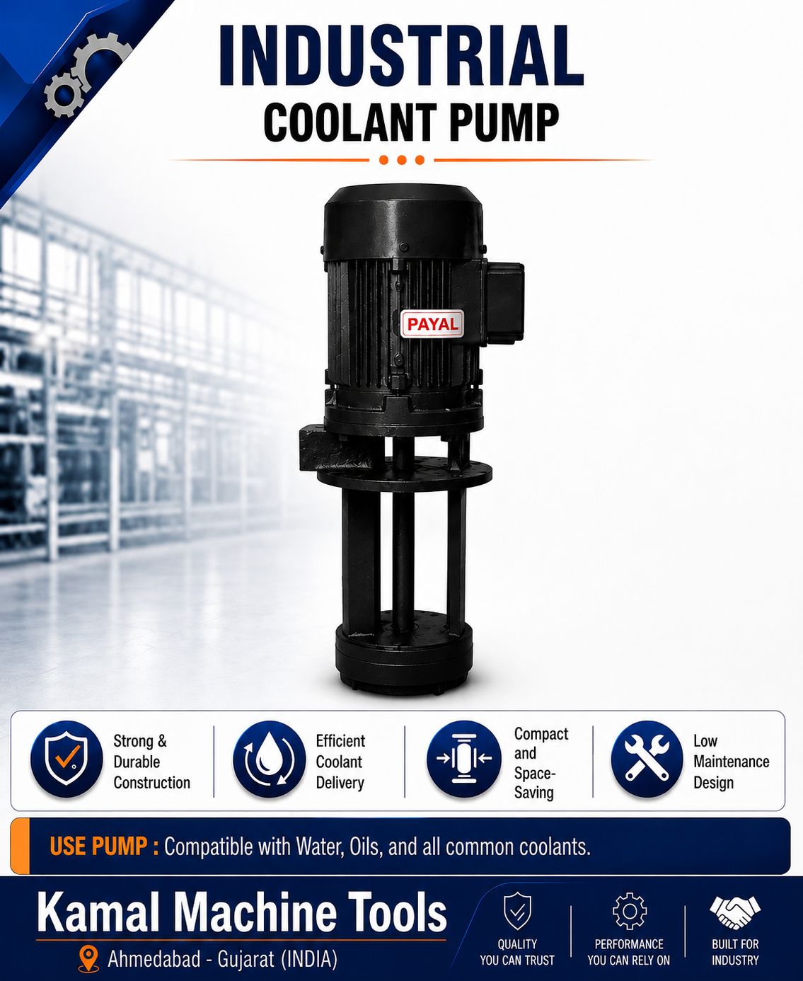 Industrial Coolant Pump Pc-250/1.0 - Flow Rate: 170Lpm
