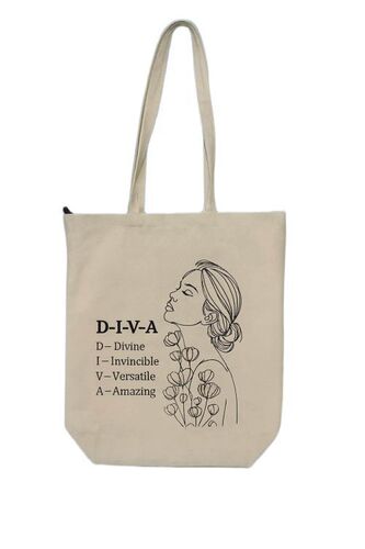 Women Cotton Tote Eco-Friendly Reusable Canvas Tote Bag