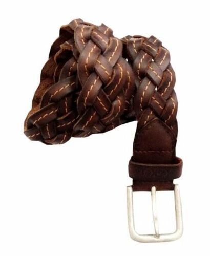Designer Braided Leather Belt