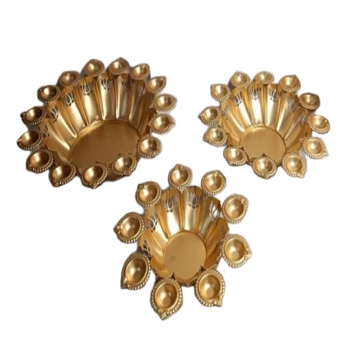 Flower Metal Diya Urli
