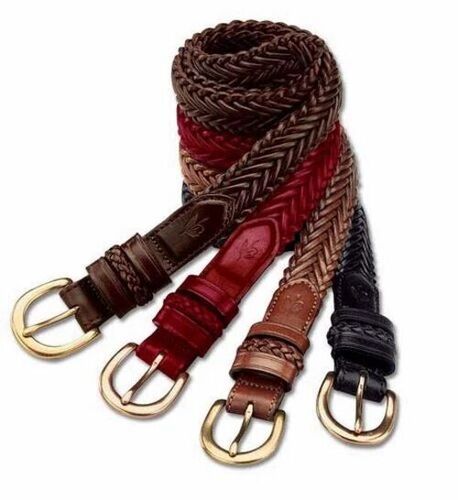 Ladies Braided Leather Belt