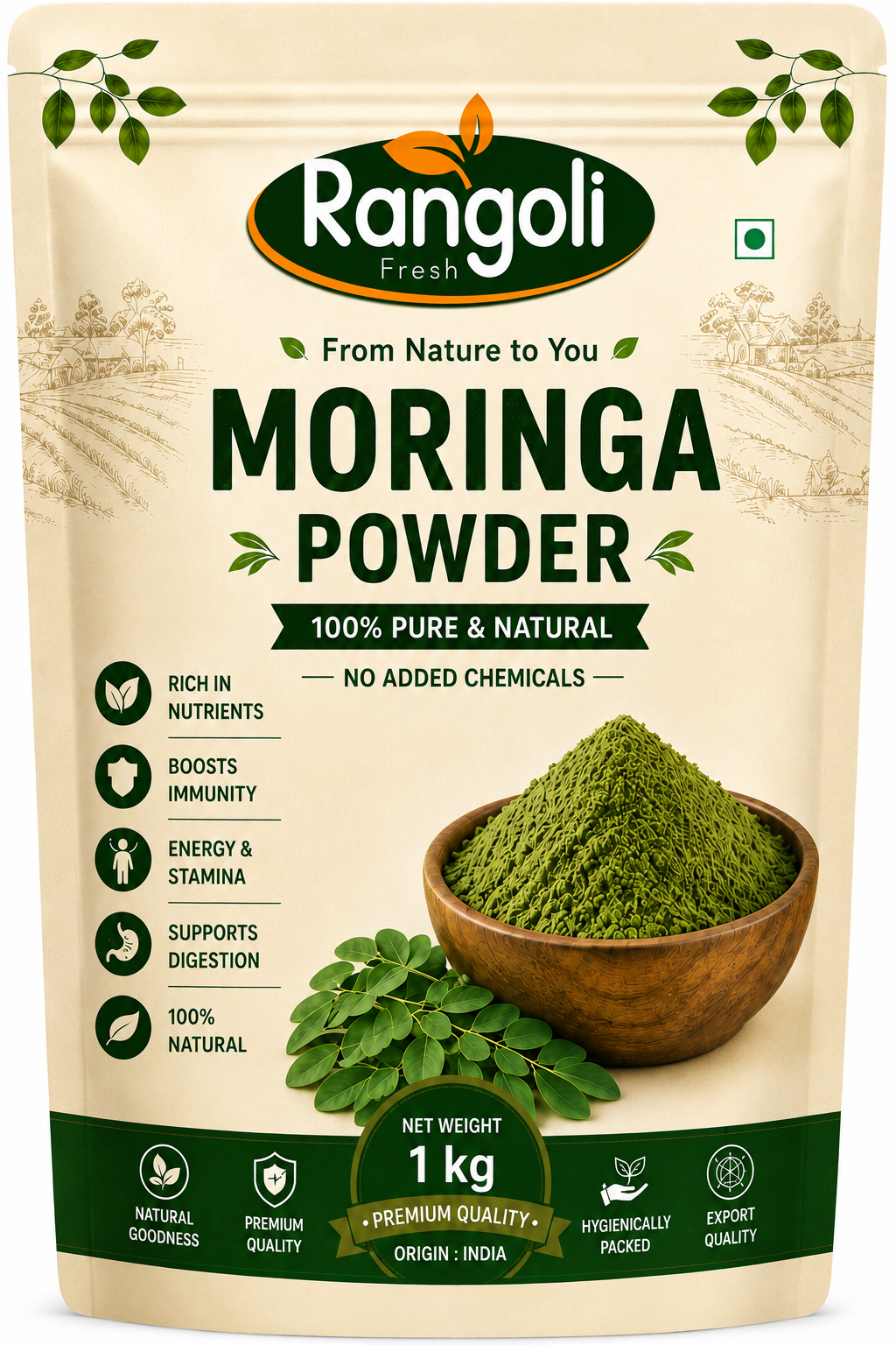 Moringa Powder - Cultivation Type: Common