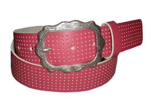Perforation Leather Belt