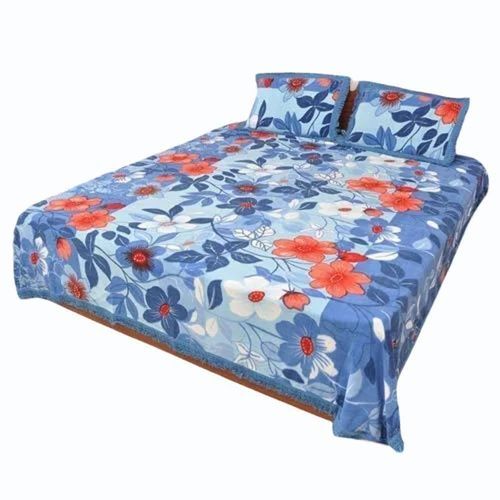 Fleece Bed Sheet With Pillow Covers