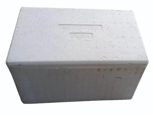 120 Litre Thermocol Packaging Box - Normal EPS, 20 mm Thickness, White | Eco Friendly, Water Resistant, Standard Size, Commercial and Industrial Use