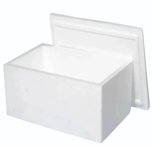 25 Kg Eps Box - Normal Eps, Standard Size, White, 10mm Thickness | Eco Friendly, Water Resistant, Lightweight Thermocol Ice Box