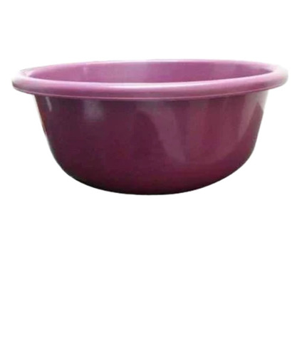 Bathroom Plastic Plain Tub - Polypropylene, Circular, Multicolor | Soft, Polished, Fine Finishing